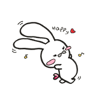ほんわか白うさ（個別スタンプ：3）