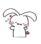 ほんわか白うさ（個別スタンプ：4）
