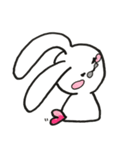 ほんわか白うさ（個別スタンプ：5）