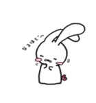 ほんわか白うさ（個別スタンプ：9）