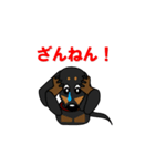 ミニチュアダックス RIKU（個別スタンプ：14）