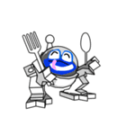 カエルロボット「ガマ次郎」宇宙飛行士の巻（個別スタンプ：18）