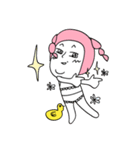 pink hair ANGEL - SUMMER PARTY（個別スタンプ：2）