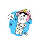 pink hair ANGEL - SUMMER PARTY（個別スタンプ：3）