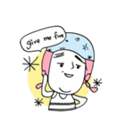 pink hair ANGEL - SUMMER PARTY（個別スタンプ：6）