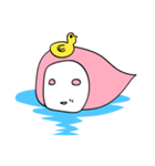 pink hair ANGEL - SUMMER PARTY（個別スタンプ：11）