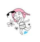 pink hair ANGEL - SUMMER PARTY（個別スタンプ：13）