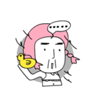 pink hair ANGEL - SUMMER PARTY（個別スタンプ：16）