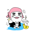 pink hair ANGEL - SUMMER PARTY（個別スタンプ：22）