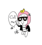 pink hair ANGEL - SUMMER PARTY（個別スタンプ：26）