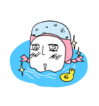 pink hair ANGEL - SUMMER PARTY（個別スタンプ：27）