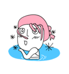 pink hair ANGEL - SUMMER PARTY（個別スタンプ：28）