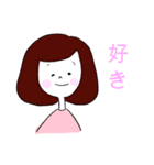 ショートヘアな女の子（個別スタンプ：21）