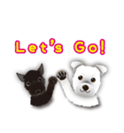 スタンプ犬・シロとクロ（個別スタンプ：24）