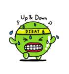 Cactus thick eyebrows（個別スタンプ：11）