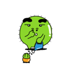 Cactus thick eyebrows（個別スタンプ：26）