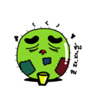 Cactus thick eyebrows（個別スタンプ：28）