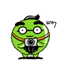 Cactus thick eyebrows（個別スタンプ：34）