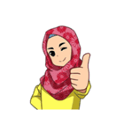 happy hijab [Eng]（個別スタンプ：12）