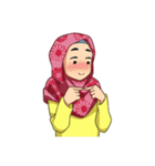 happy hijab [Eng]（個別スタンプ：17）