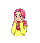 happy hijab [Eng]（個別スタンプ：18）