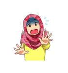 happy hijab [Eng]（個別スタンプ：20）