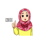 happy hijab [Eng]（個別スタンプ：36）