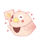 Happy Pink Bird（個別スタンプ：22）