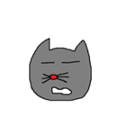 微妙な反応のネコ（個別スタンプ：2）