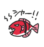 シニカル魚のスタンプ（個別スタンプ：23）
