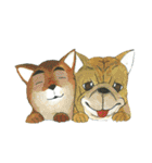 柴パグとラブリーアニマルズ（個別スタンプ：9）