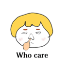 Lazy Blonde（個別スタンプ：4）