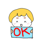Lazy Blonde（個別スタンプ：13）