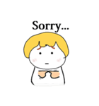 Lazy Blonde（個別スタンプ：16）