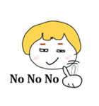 Lazy Blonde（個別スタンプ：24）