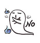 white little ghost（個別スタンプ：39）