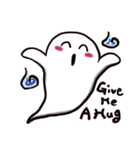 white little ghost（個別スタンプ：40）