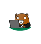 いえいえ、くまですから。（個別スタンプ：22）