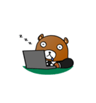いえいえ、くまですから。（個別スタンプ：23）