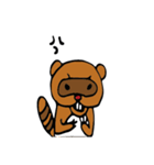 たぬきさんと1匹（個別スタンプ：7）