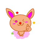 赤いはなのうさぎ（個別スタンプ：5）