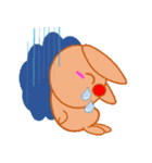 赤いはなのうさぎ（個別スタンプ：7）