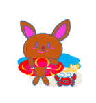 赤いはなのうさぎ（個別スタンプ：17）