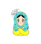 New Leena love hijab Funny Cutie（個別スタンプ：9）