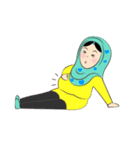 New Leena love hijab Funny Cutie（個別スタンプ：21）