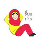 New Leena love hijab Funny Cutie（個別スタンプ：22）