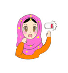 New Leena love hijab Funny Cutie（個別スタンプ：27）