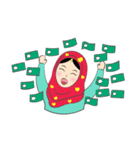 New Leena love hijab Funny Cutie（個別スタンプ：36）