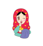 New Leena love hijab Funny Cutie（個別スタンプ：37）