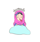 New Leena love hijab Funny Cutie（個別スタンプ：40）